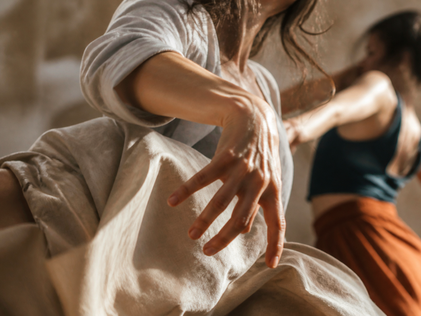Détail de danse en mouvement